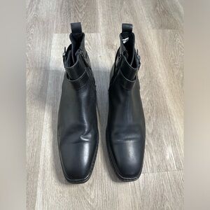 KARL LAGERFELD PARIS Leather Ankle Boots